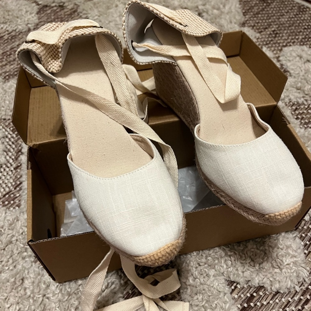 Cream Espadrilles